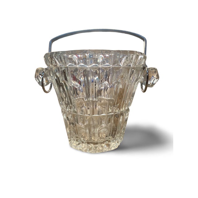 Art Deco Cut Glass Ice Bucket, 1930 For Sale - Image 6 of 11