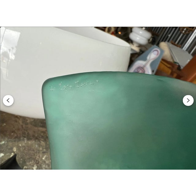 Mid-Century Modern Art Deco Table Lamp in Murano Glass from De Majo, 1980s For Sale - Image 4 of 8