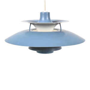 1960's Danish Ph5 Pendant Light in Blue Tones by Poul Henningsen for Louis Poulsen