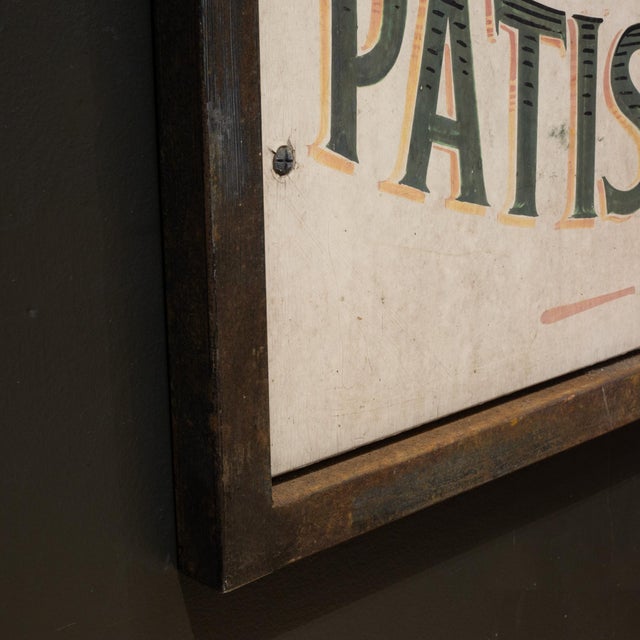 Vintage Hand Painted French Patisserie Sign c.1930-1940 | Chairish