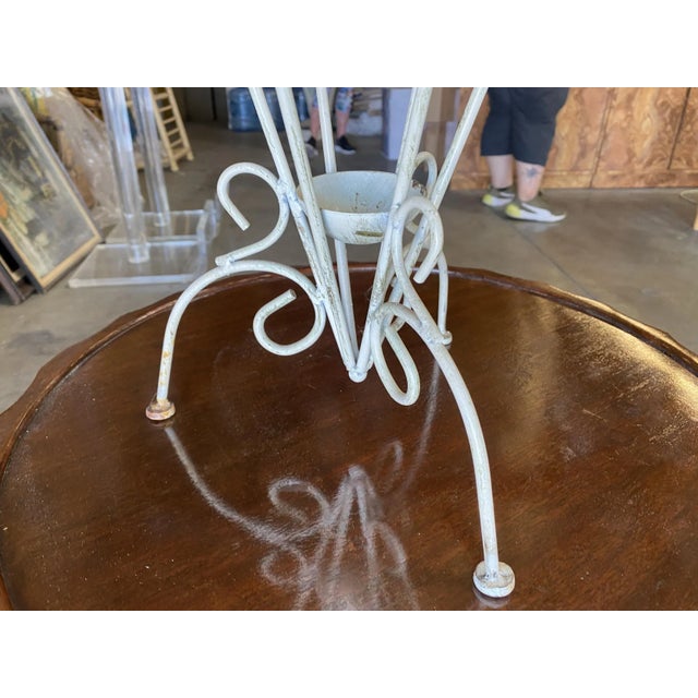 George Nelson Inspired Iron Wire Umbrella Stand For Sale - Image 9 of 10