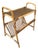 Italian Rattan Side Table, 1950s For Sale
