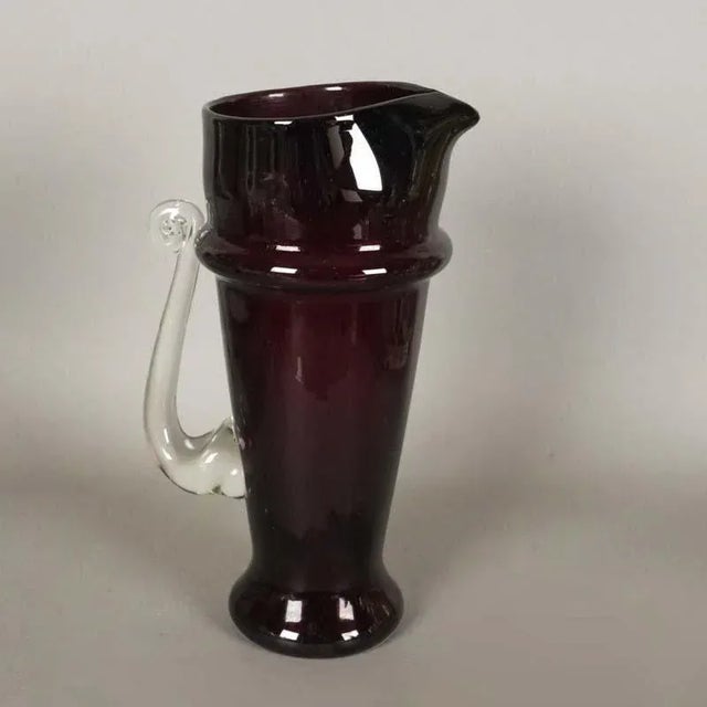 Antique Art Nouveau Violet Jug For Sale - Image 14 of 14