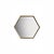 Not Yet Made - Made To Order Italian Small Hexagonal Cassiopeia Wall Mirror in Burnished Metal For Sale - Image 5 of 5