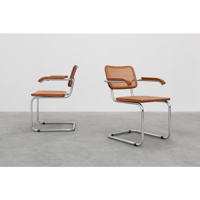 Bauhaus Armchair in tubular Steel, Wood and Rattan, 1920 For Sale - Image 14 of 18