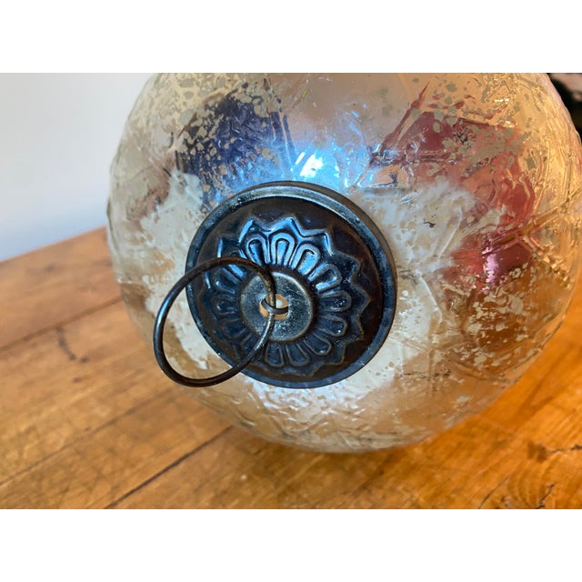 2000 - 2009 Pottery Barn Oversized XL Mercury Glass Pinecone Ornament For Sale - Image 5 of 7