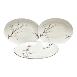 Vintage Serving Platters, Japan- Set of 3