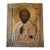 19th Century Saint Nicholas Icon With Repoussé Oklad For Sale