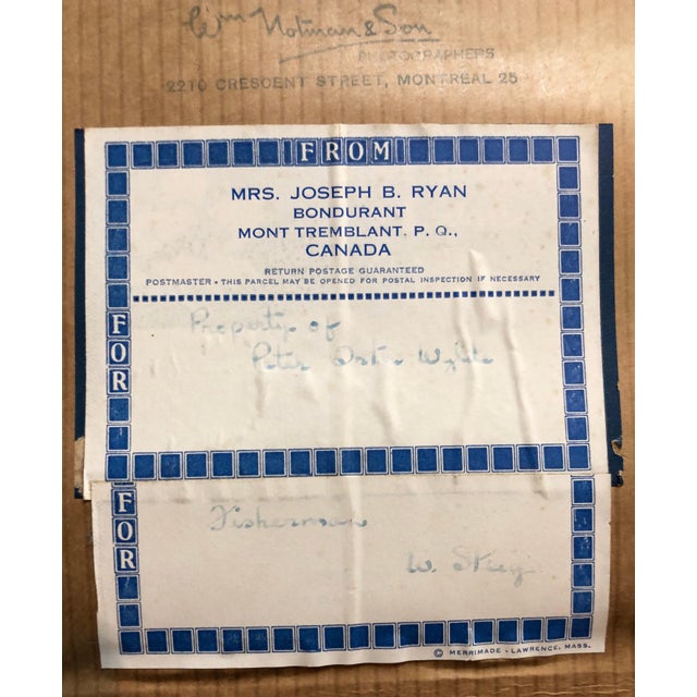 Paint William Steig (b.1907), Whimsical Fishing Illustration Cartoon 1938 Mt Tremblant Ski Lodge William Steig, 1938 For Sale - Image 7 of 7