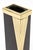 Metal Vintage Murano Black Glass and Draped Brass Vase, Italy, 1960's For Sale - Image 7 of 9