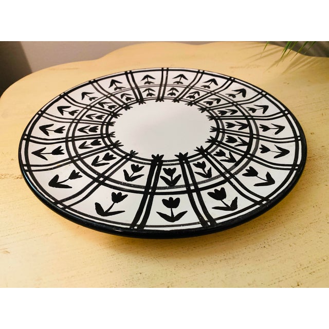 Late 20th Century Vintage French Decorative Ceramic Platter For Sale - Image 5 of 9