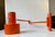 Orange Scale Swing Arm Wall Lamp by Jo Hammerborg for Fog & Mørup, 1970s For Sale - Image 10 of 14