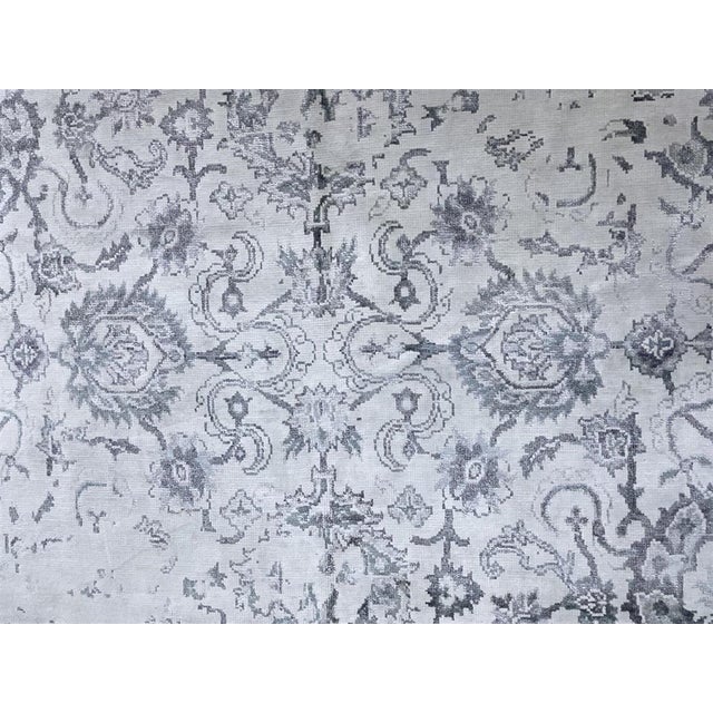 Traditional Hand Knotted Oushak Design Rug. 8'10" X 12'01" For Sale - Image 3 of 4