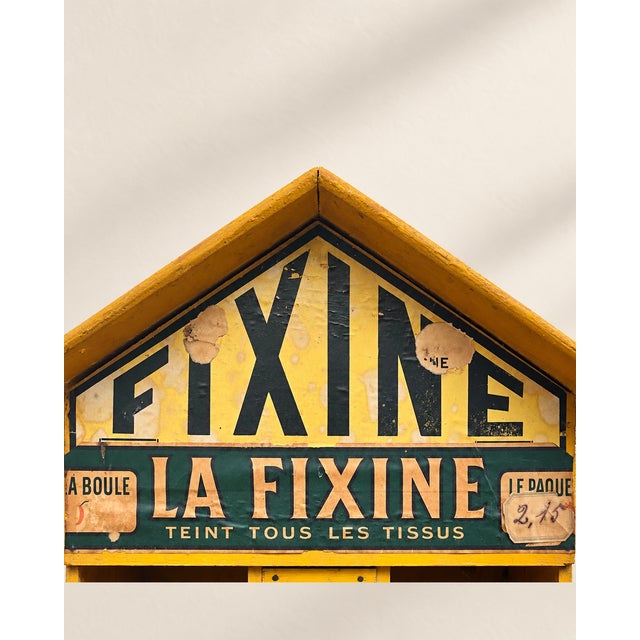 Glass French La Fixine Advertising Shop Display Cabinet, 1920s For Sale - Image 7 of 12
