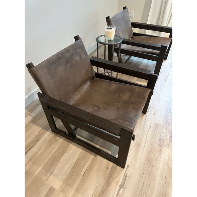 Inspired by the strength, simplicity and comfort of campaign and safari furnishings, our sling chair recalls the...