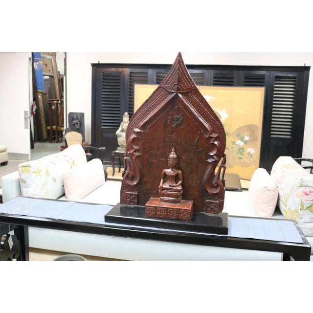 Asian Antique Late 19th Century Sitting Budha For Sale - Image 3 of 9