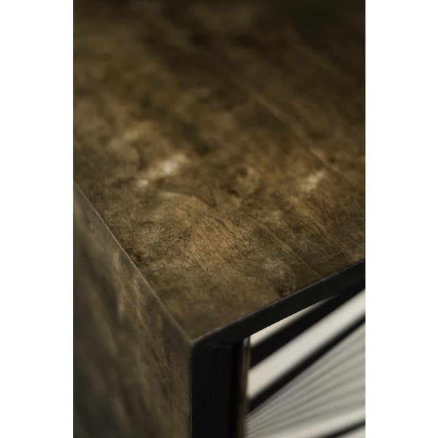 Scandinavian Sideboard in Birch with Hand-Painted Op-Art Pattern, 1960s For Sale - Image 18 of 18