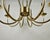 Vintage German Gold-Plated Chandelier from Sische Leuchten, 1984 For Sale - Image 4 of 9
