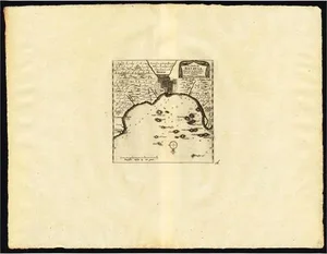 Antique Map of the Roadstead of Batavia attributed to Van Der Aa, 1725