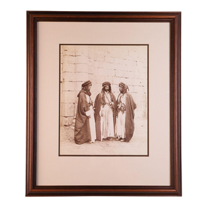 Antique Albumen Photo of Middle Eastern Men, Circa 1870