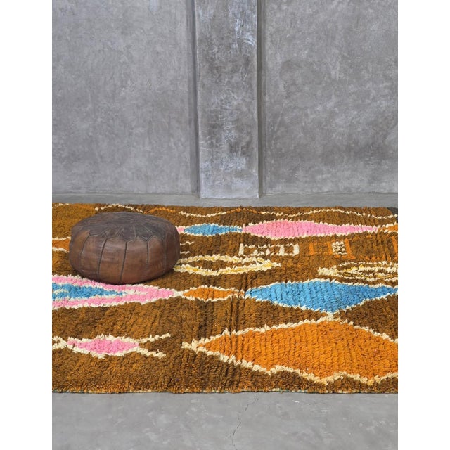 Handwoven Berber Boujad Rug - 8.6 X 7.2 Ft For Sale - Image 9 of 9