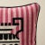 Contemporary Schumacher Clermont Epingle 16" Pillow in Pink For Sale - Image 3 of 4