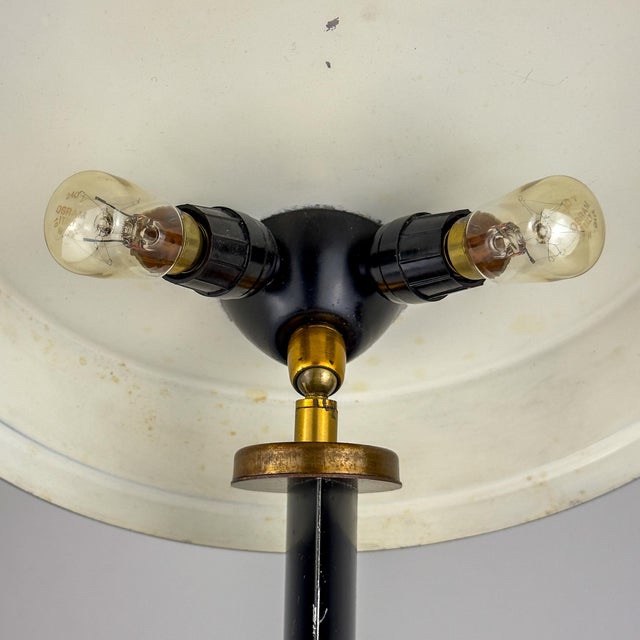 Vintage Metal Desk Lamp attributed Oscar Torlasco, Italy, 1950s For Sale - Image 18 of 18