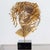 Busts of Romeo and Juliet made of embossed and gilded copper. Romeo is depicted in the form of a bearded man with curly...