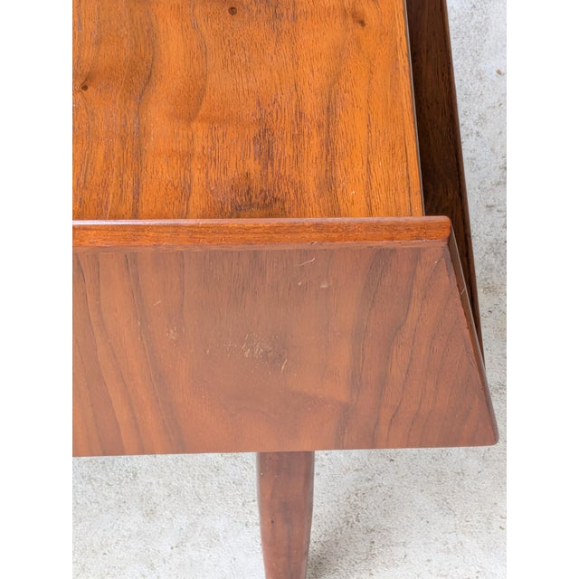 Wood Kipp Stewart for Drexel Declaration Mid Century 2-Tier Nightstand. For Sale - Image 7 of 13