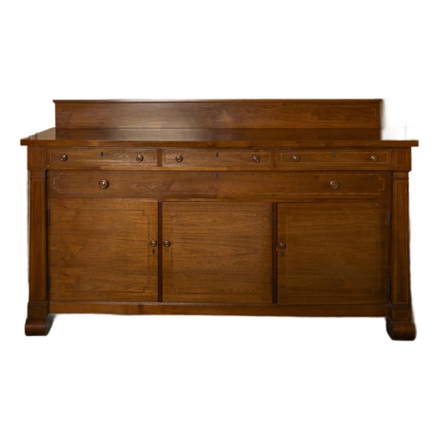 In the Style of Stickley Furniture - Antique Solid Wood Sideboard Buffet For Sale