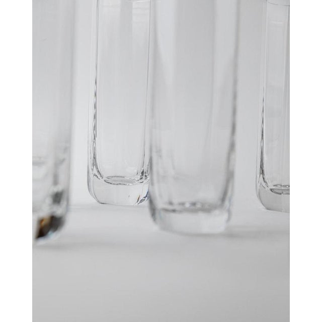 Glass Vintage Octagonal Murano Drinking Glasses, 1980s, Set of 9 For Sale - Image 7 of 12