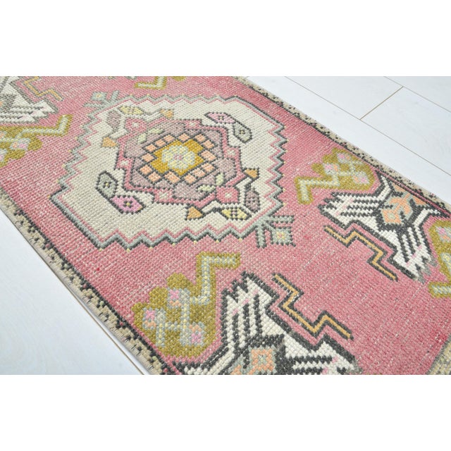 Turkish Small Vintage Anatolian Rug For Sale - Image 3 of 5
