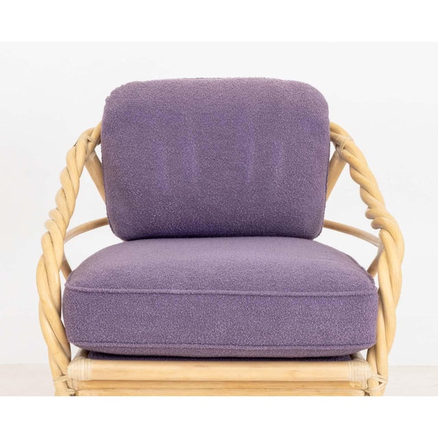 McGuire Twisted Rattan Armchairs, Pair For Sale In New York - Image 6 of 10