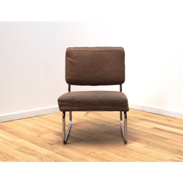 Brown Vintage Armchairs, 1950s, Set of 3 For Sale - Image 8 of 9
