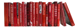 Decorative Books - Scarlet Dust Jacket Books - Red Books By The Foot