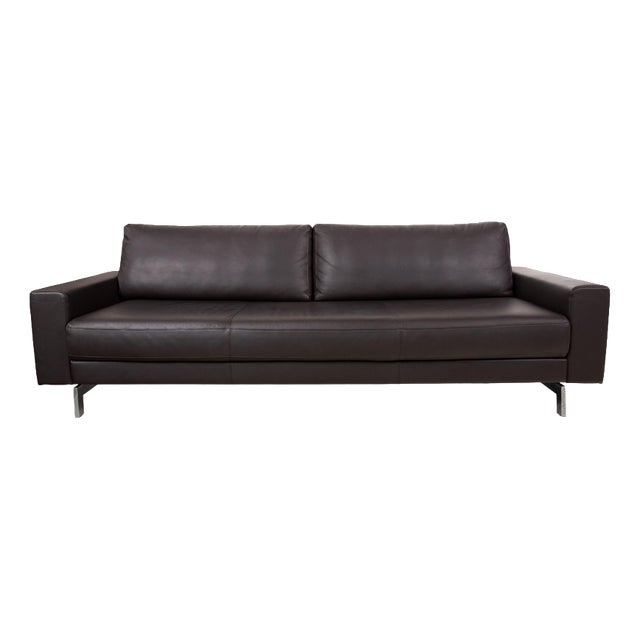 Vida Three-Seater Sofa in Leather from Rolf Benz For Sale
