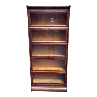Antique Mission Oak Barrister Bookcase For Sale