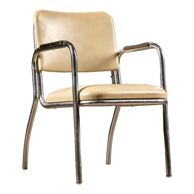 Circa 1950 Chrome Tube Armchair by Royal Metal Co. For Sale