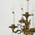 Brass Vintage Brass and Crystal Table Chandelier 5 Arm Candelabra Lamp For Sale - Image 8 of 15