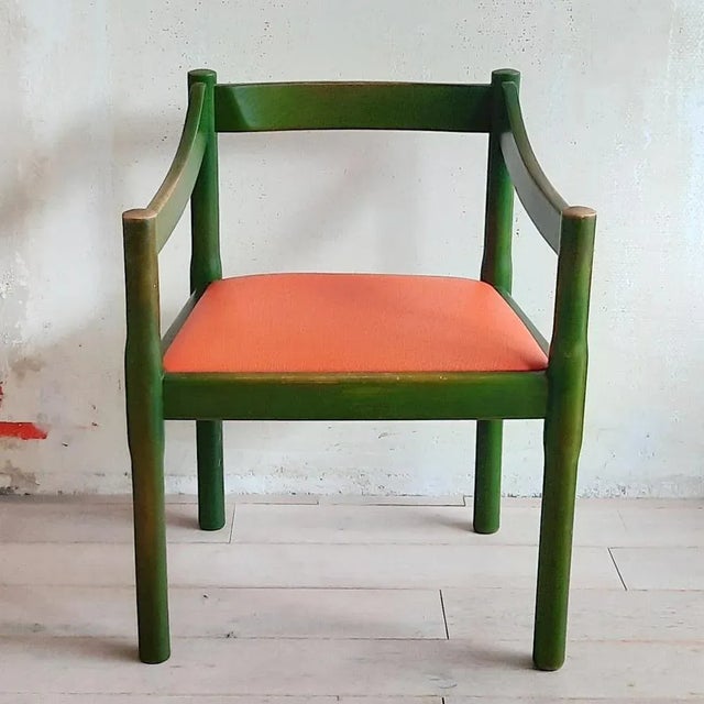 Carimate Chair attributed to Vico Magistretti Voor Cassina, 1960s For Sale - Image 12 of 12