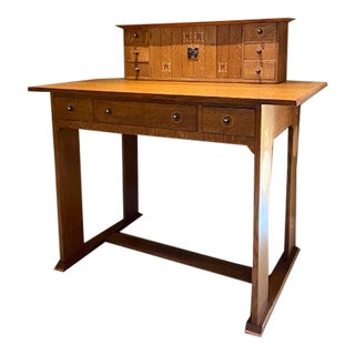 Late 20th Century Harvey Ellis Writing Table and Deck For Sale