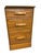 Vintage 1950s Mid-Century A. Brandt Ranch Oak Writing Desk For Sale - Image 9 of 13