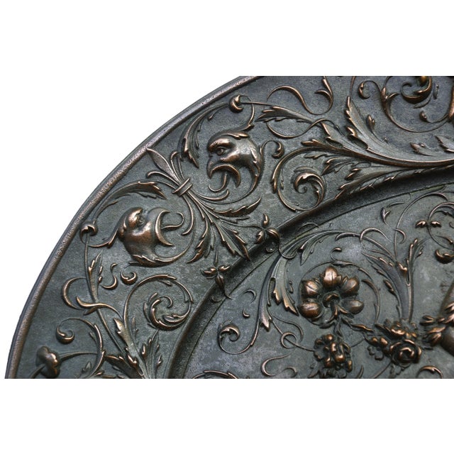 American Radiator Company Copper Plated Cast Iron Oval Medallion For Sale - Image 10 of 12