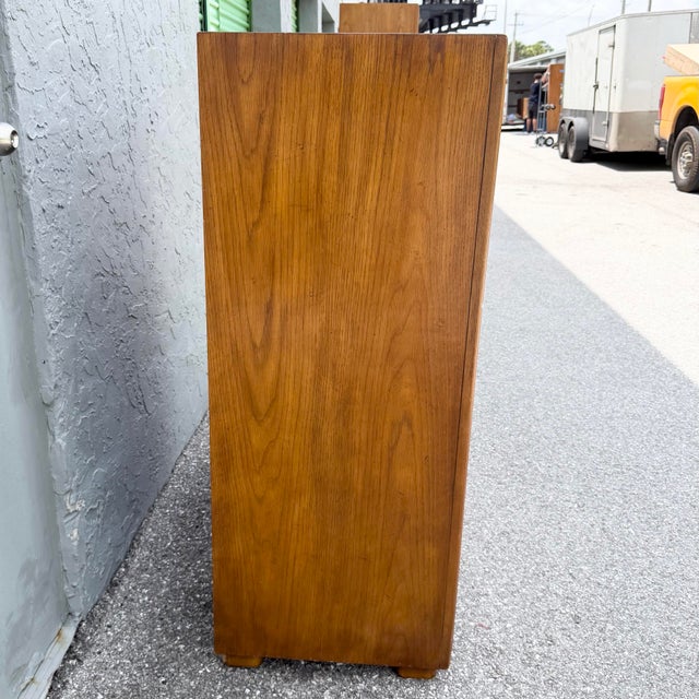 Drexel “Passages” Campaign Style Highboy Dresser For Sale In West Palm - Image 6 of 12