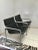 Black Set of Industrial Chrome and Skai Lounge Chairs by Just meijer for Kembo, 1970s For Sale - Image 8 of 9