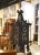 French 19th Century French Gothic Black and Gilt Iron Three-Light Hexagon Lantern For Sale - Image 3 of 8