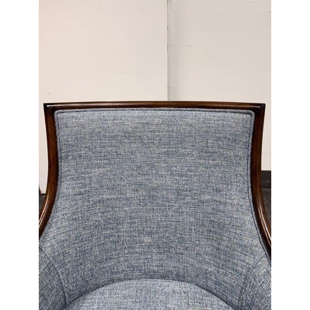 Blue Palecek Edgewater Occasional Armchair For Sale - Image 8 of 12