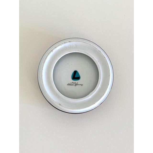 Piero Fornasetti Graphic Porcelain Ashtray With Fornasetti Influence For Sale - Image 4 of 4