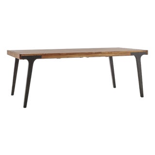 Crate and Barrel 81” Larkin Teak Expanding Table For Sale