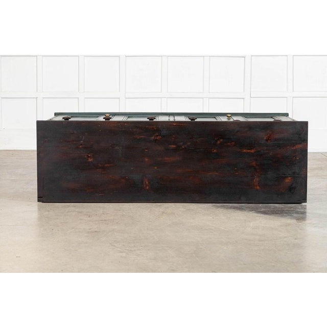 English Painted Pine Dresser Base, 1880s For Sale - Image 9 of 18